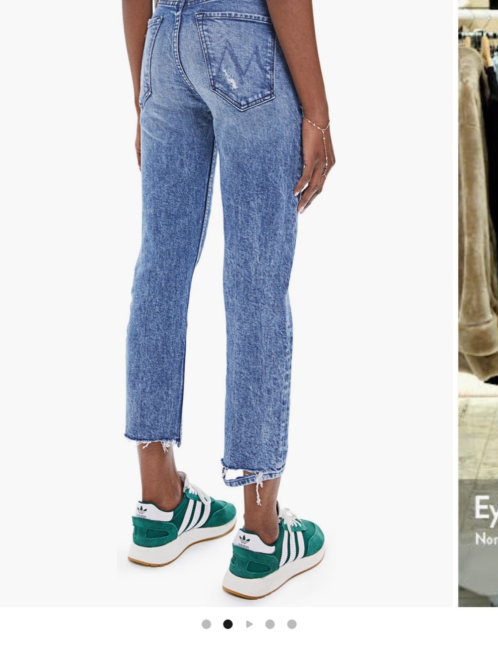 MOTHER tomcat Cropped High-Rise Jeans in Light Blue - Picture 2 of 9